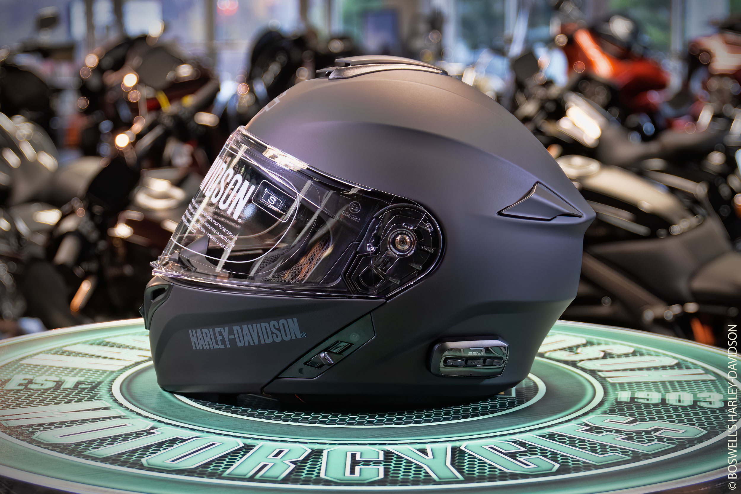 Harley Davidson Outrush R NO3 Bluetooth Modular Helmet Black 97144