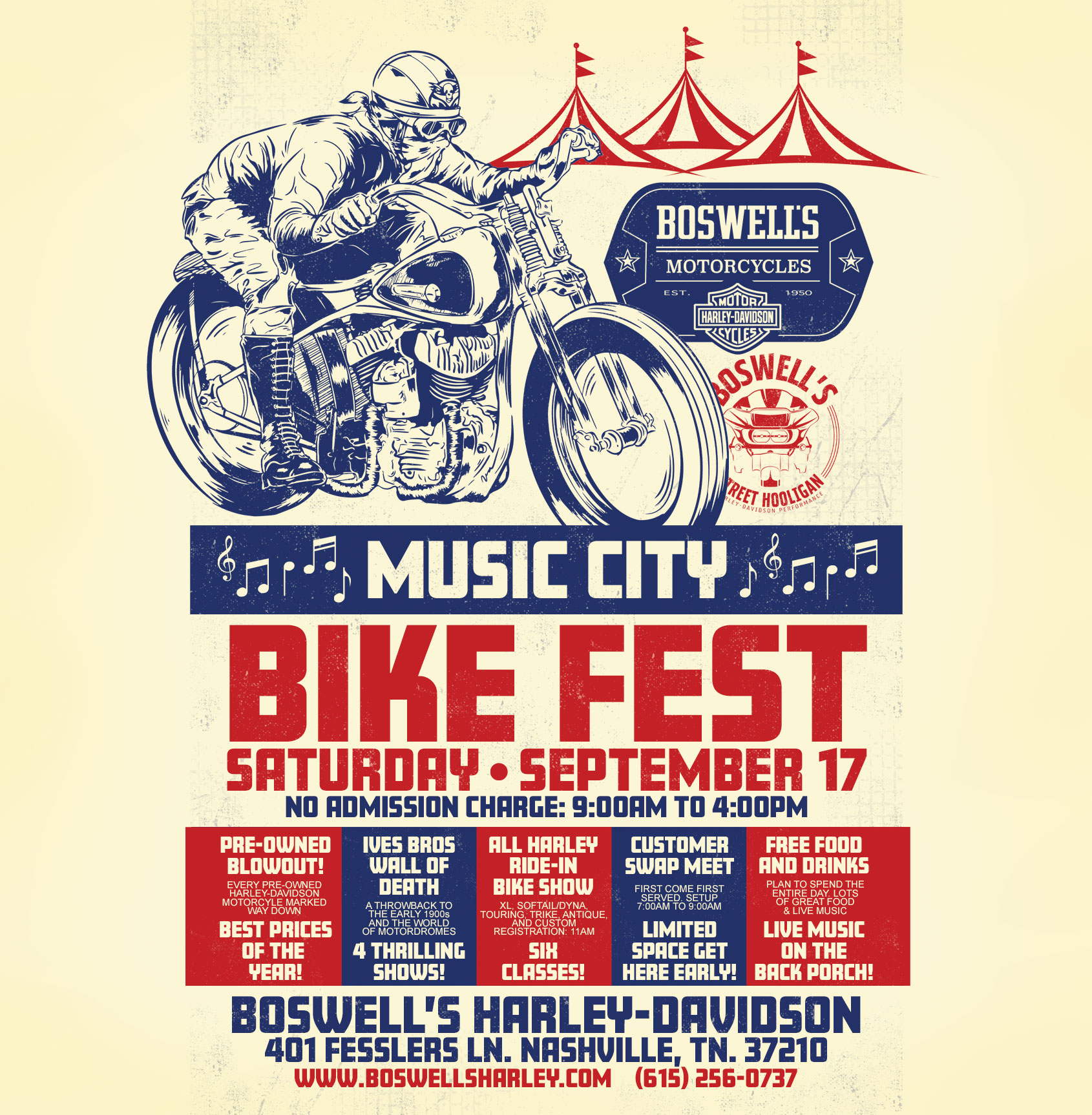 Music City Bike Fest | Boswell's Harley-Davidson® | Nashville Tennessee